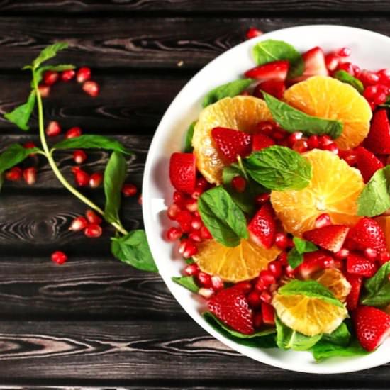 Orange Pomegranate Salad - Recipe photo by ScrambledChefs