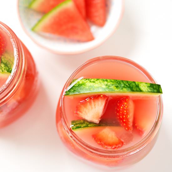 Watermelon and Strawberry Refresher - Recipe photo by hungrygals