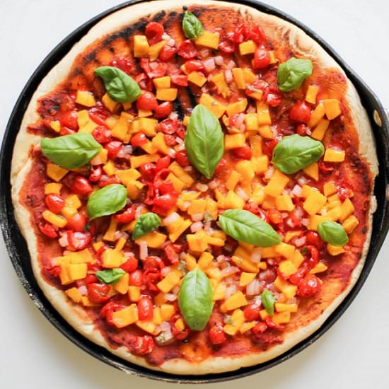 Tomato Mango Flatbread - Recipe photo by RecipeRighter