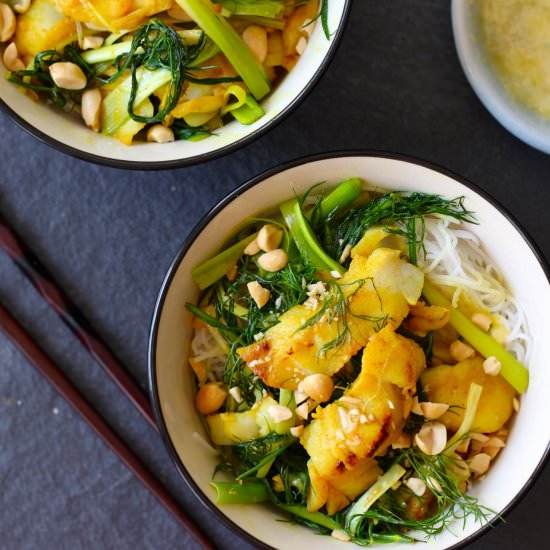 Hanoi Turmeric Fish with Dill - Recipe photo by borrowedsalt