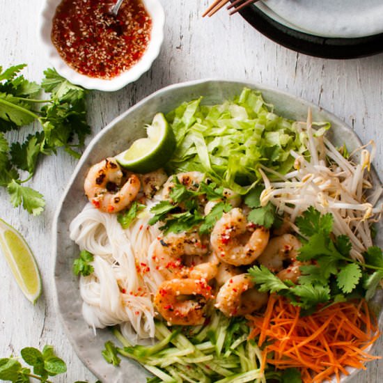 Vietnamese Shrimp Noodle Salad - Recipe photo by RecipeTin Eats