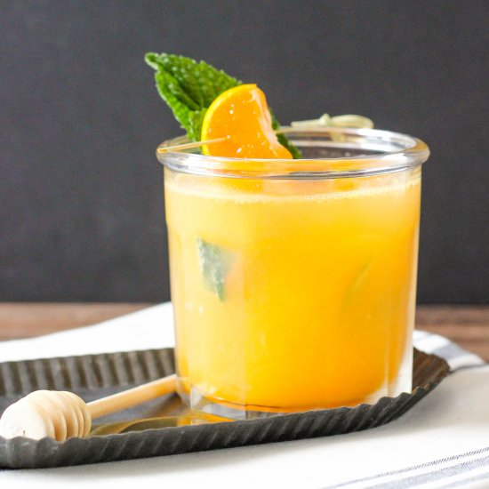 Honey Tangerine Sparkler - Recipe photo by Purely Katie