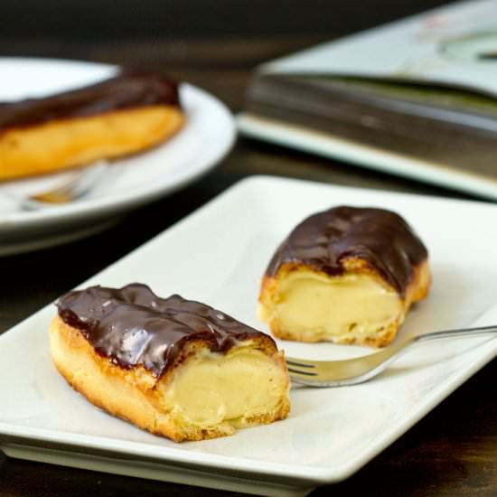 Vanilla Eclairs - Recipe photo by Home Cooking Adventure