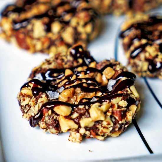 Almond Roca Chocolate Thumbprints - Recipe photo by keviniscooking