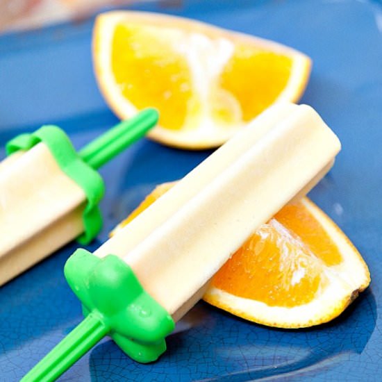 Orange Creamsicle Greek Yogurt Pops - Recipe photo by Food Done Light