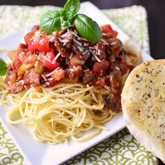 Italian Sausage Spaghetti Sauce - Recipe photo by simplesweetsavory
