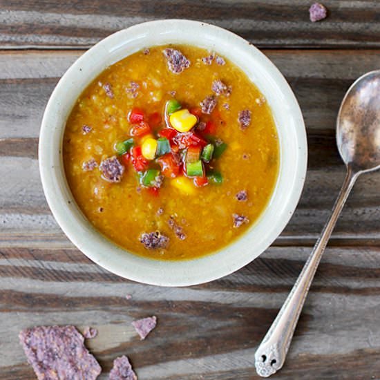 Mexican Style Split Pea Soup - Recipe photo by calizona