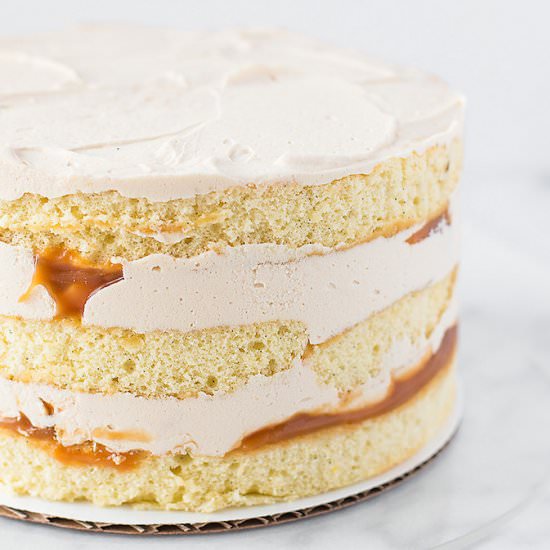 Salted Caramel Layer Cake - Recipe photo by bakelovegive