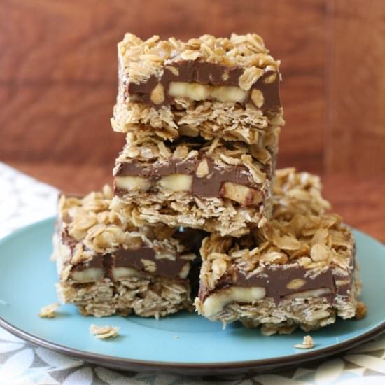 No-Bake Peanut Butter Banana Fudge - Recipe photo by JessicaLovesButter