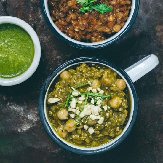 Vegan Chickpea Spinach Stew - Recipe photo by veganmiam
