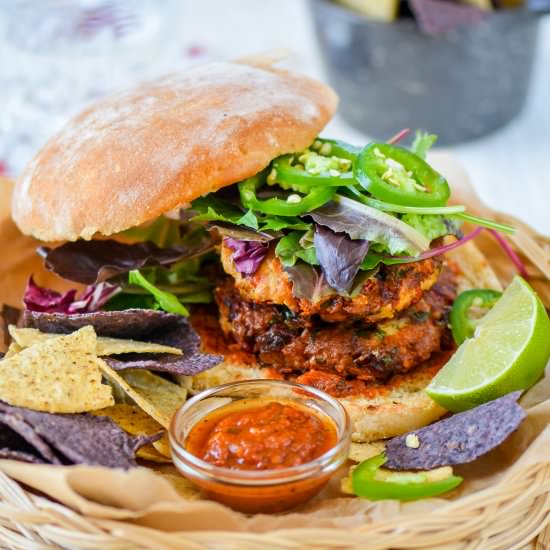 Southwest Chipotle Tuna Burgers - Recipe photo by ChefDeHome