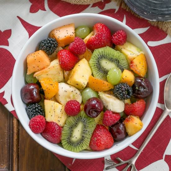 Honey Lime Fruit Salad - Recipe photo by thatskinnychickcanbake