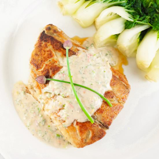 Bluefish in Yogurt Sauce - Recipe photo by foodefile