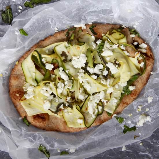 Courgette Lemon Pizza - Recipe photo by emmaslittlekitchen