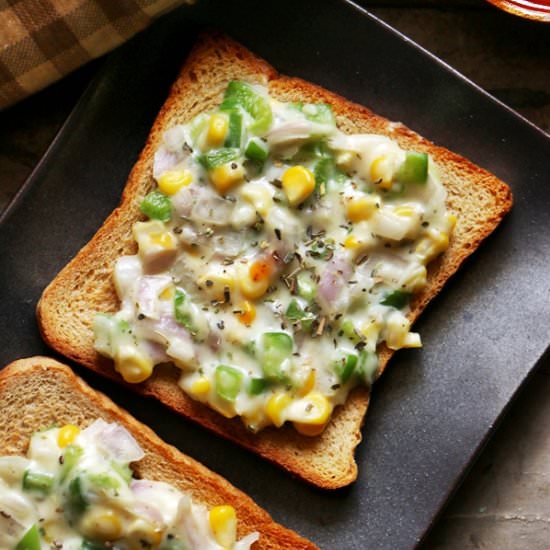 Corn Cheese Toast - Recipe photo by Harini123