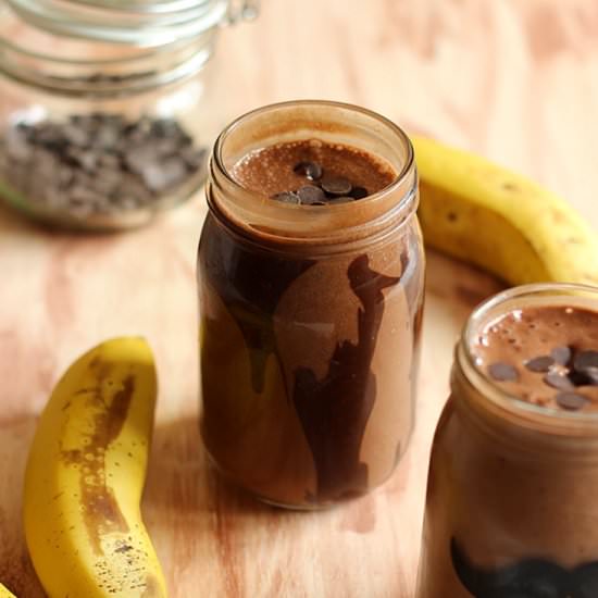 Chocolate Banana Milkshake - Recipe photo by Johlene@FlavoursandFrosting