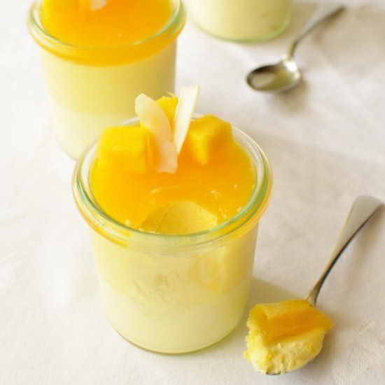 Tropical Fruit Mousse Verrines - Recipe photo by Domestic Gothess
