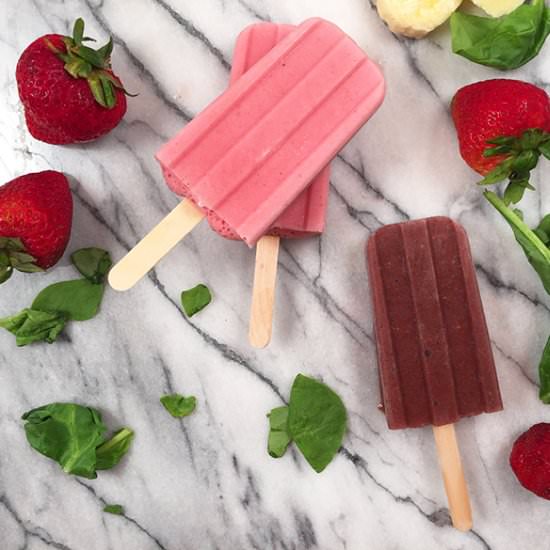 Healthy Green Smoothie Pops - Recipe photo by sitsgirls
