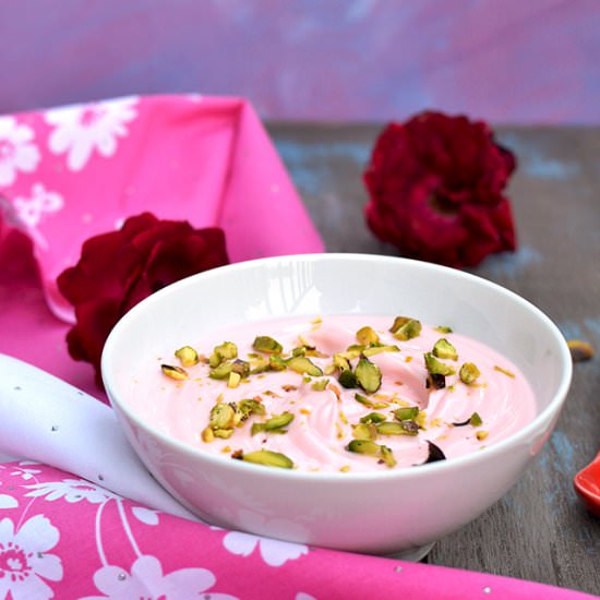 Rose Shrikand - Recipe photo by Pavani