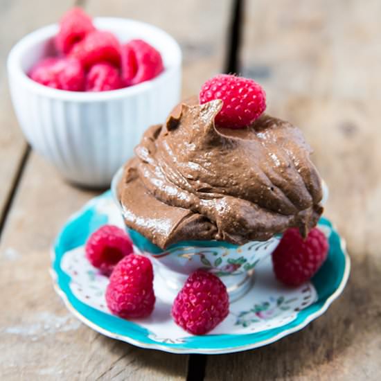 Chocolate Raspberry Avocado Pudding - Recipe photo by icanteatwhat