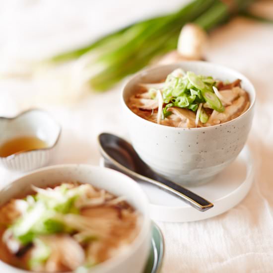 Chicken & Shitake Brown Rice Congee - Recipe photo by dani venn