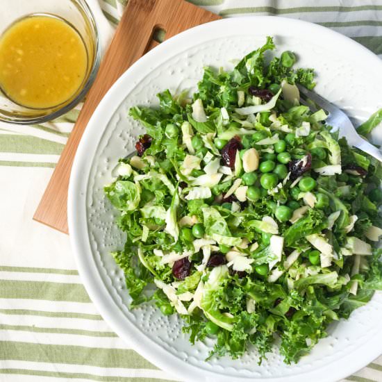 Maple dijon brussel sprout salad - Recipe photo by Petite Canteen