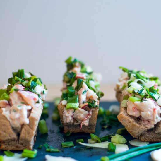 Lobster Rolls Ginger & Scallions - Recipe photo by thescratchartist
