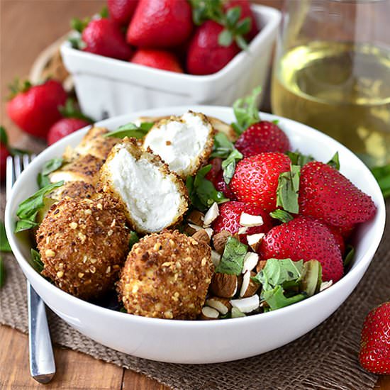 Strawberry-Basil Chicken Salad - Recipe photo by iowagirleats