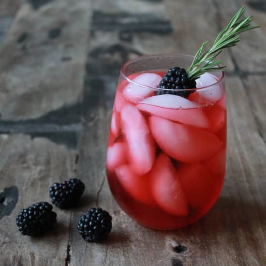 Blackberry Gin & Tonic - Recipe photo by beckhamandbelle