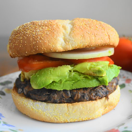 Black Bean Burgers - Recipe photo by jeanieandluluskitchen