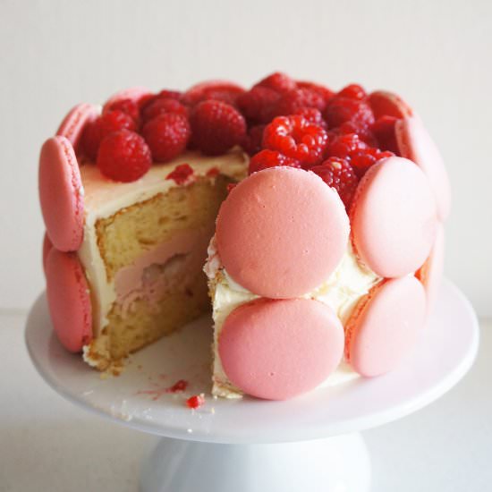 Raspberry, Lychee and Vanilla Cake - Recipe photo by cakeletsanddoilies