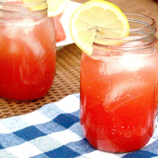 Watermelon Lemonade Cocktail - Recipe photo by preppingparties