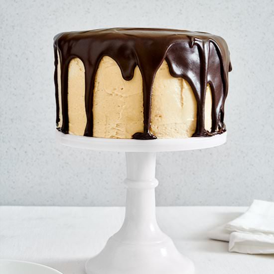 Chocolate Peanut Butter Cake - Recipe photo by I bake he shoots
