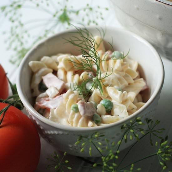 Ham and Dill Pasta Salad - Recipe photo by cookingupcottage