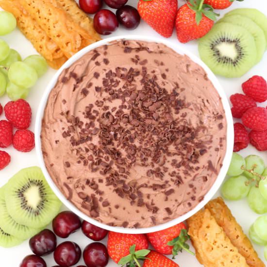 3-Ingredient Chocolate Fruit Dip - Recipe photo by sliceofkitchenlife