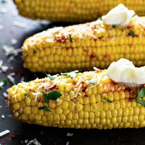Baked Smoky Parmesan Corn - Recipe photo by homemadehooplah