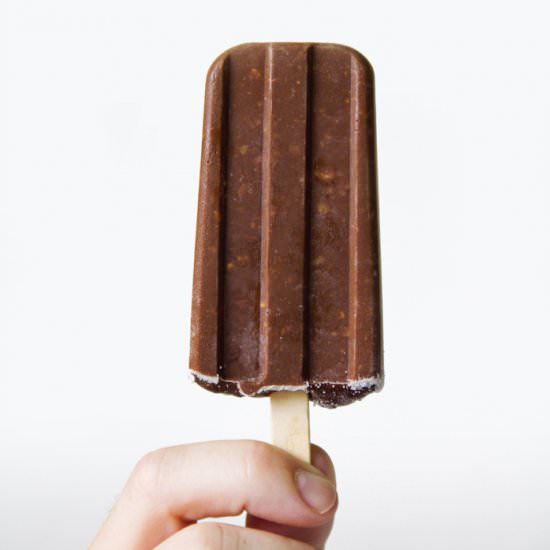 Hazelnut Coffee Fudgesicles - Recipe photo by cakeoversteak