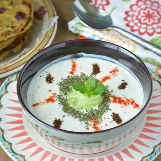 Cucumber and Mint Raita - Recipe photo by ruchiskitchen