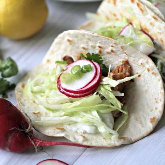 Slow Cooker Beer Ribs Tacos - Recipe photo by peasandpeonies