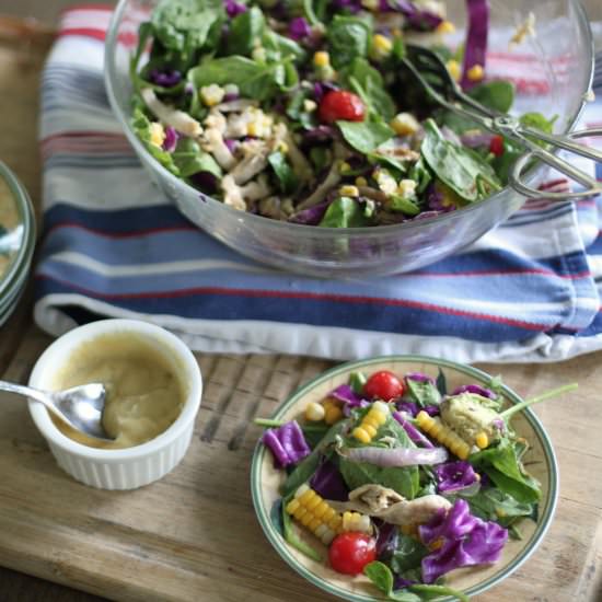 Fiesta Cabbage Chicken Corn Salad - Recipe photo by nibblesbynic