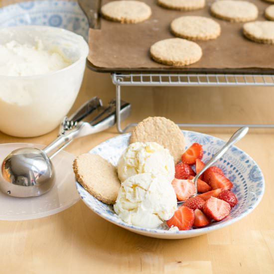 No Churn Cheesecake Ice Cream - Recipe photo by JoJoNookAndCranny