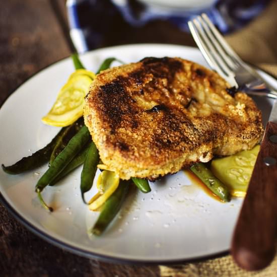 Cornmeal Coated Skillet Pork Chops - Recipe photo by kita roberts