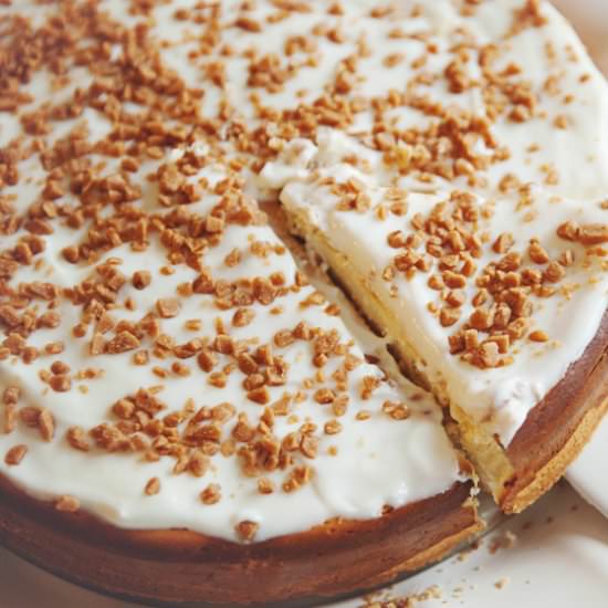 Skor Cardamom Cheesecake - Recipe photo by TurmericMeCrazy