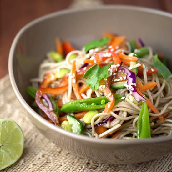 Asian Soba Noodle Salad - Recipe photo by Jessica Gavin