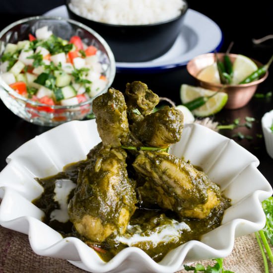 Chicken Spinach Curry - Recipe photo by Gastronomic Bong
