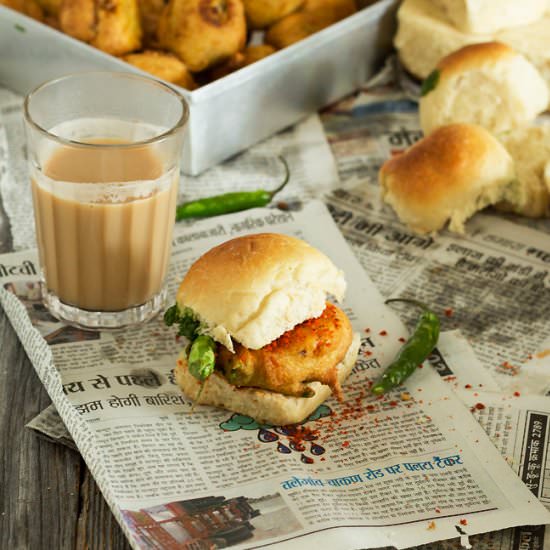 Vada Pav - Recipe photo by abitwholesomely