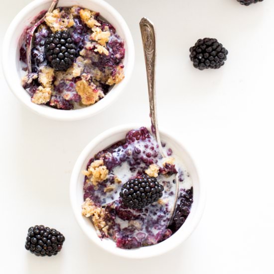 Easy Blackberry Crisp - Recipe photo by ChefSavvy