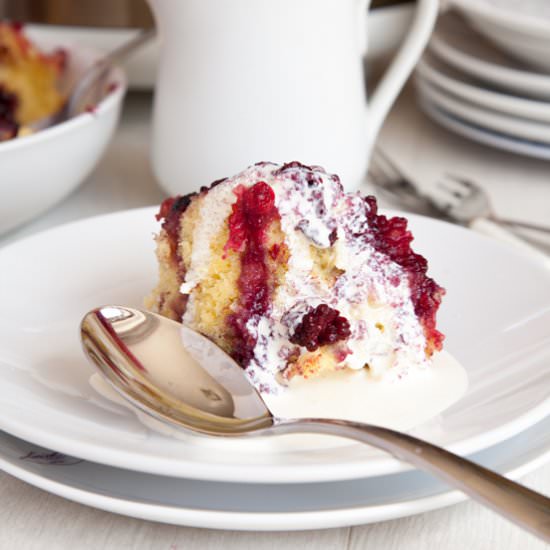 Summer Fruit Sponge Pudding - Recipe photo by amummytoo