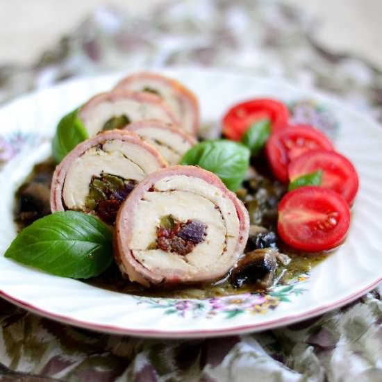 Chicken Roll with Bacon - Recipe photo by Tdoneva