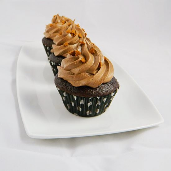 Chocolate Gingerbread Cupcakes - Recipe photo by chloekincaid